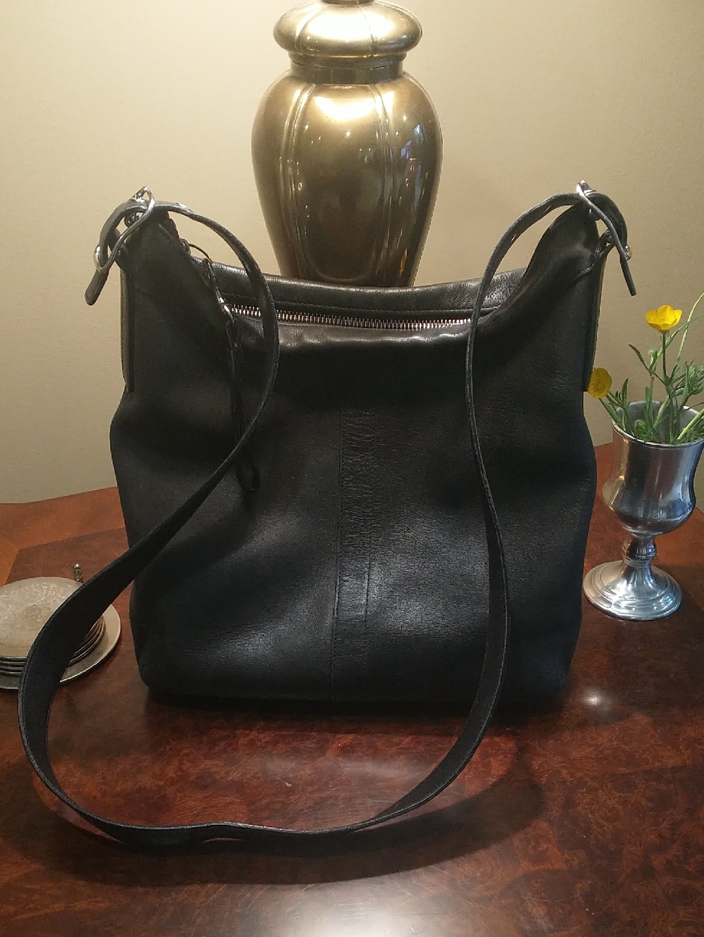 Vintage Coach Leather Shoulder Bag - Model 9188